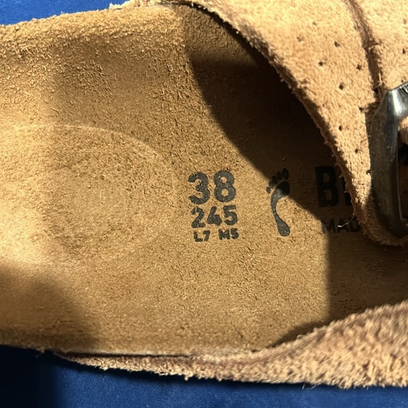 Birkenstock- Arizona BS, Emboss New Beige, 7 women QS - Picture 5 of 8